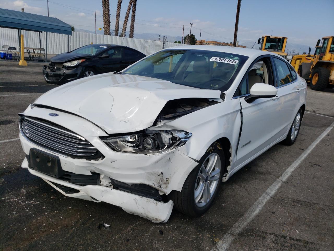 Photo 2 from auction – 2018 FORD FUSION SE with VIN 3FA6P0LUXJR246243