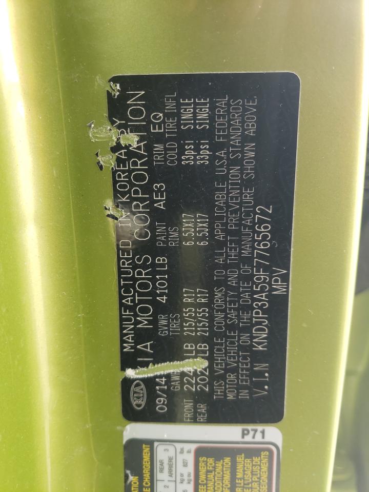 Photo 10 from auction – 2015 KIA SOUL + with VIN KNDJP3A59F7765672