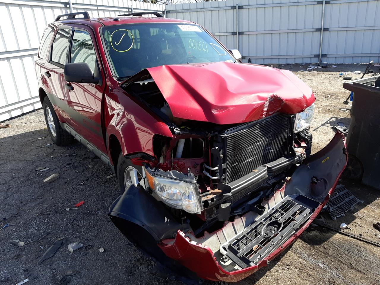 FORD ESCAPE XLT 2012 with VIN 1FMCU0D70CKB57296 - Photo from auction