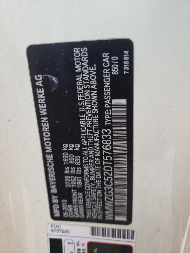 Photo 10 from auction – 2013 MINI COOPER S C with VIN WMWZG3C52DT576833