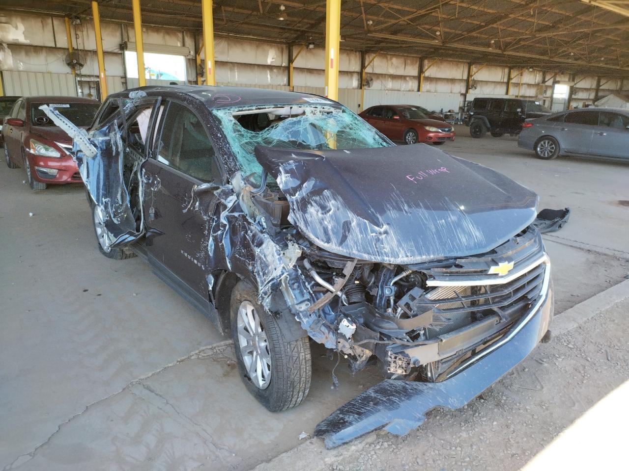 CHEVROLET EQUINOX LS 2019 with VIN 3GNAXHEV2KL236455 - Photo from auction