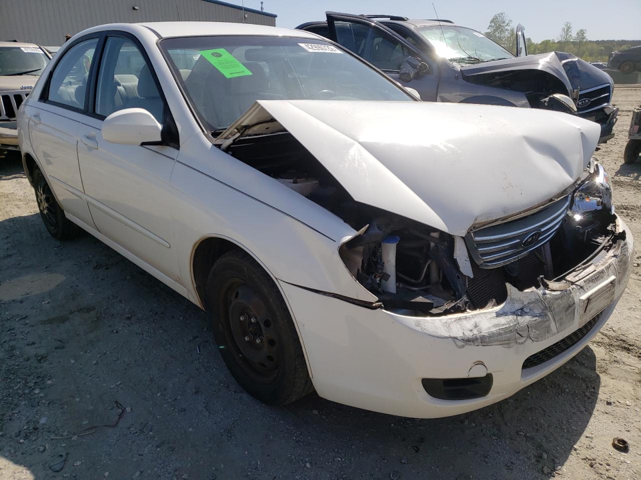 KIA SPECTRA EX 2008 with VIN KNAFE121385517456 - Photo from auction