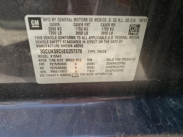 Zdjęcie 10 z aukcji – 2014 CHEVROLET SILVERADO z VIN 3GCUKSEC9EG257378