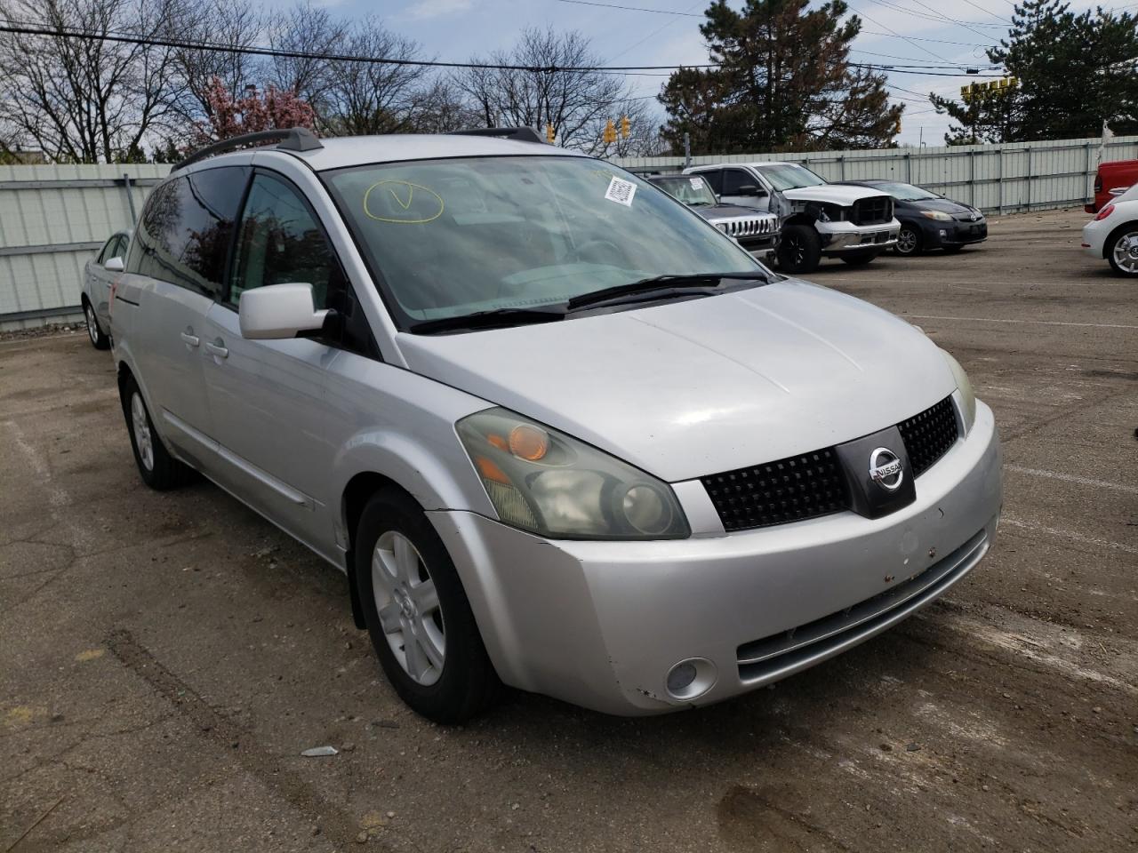 NISSAN QUEST S 2004 with VIN 5N1BV28U74N324371 - Photo from auction