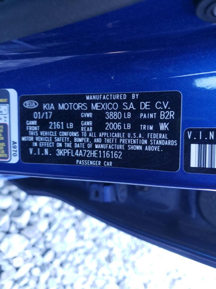Photo 10 from auction – 2017 KIA FORTE LX with VIN 3KPFL4A72HE116162