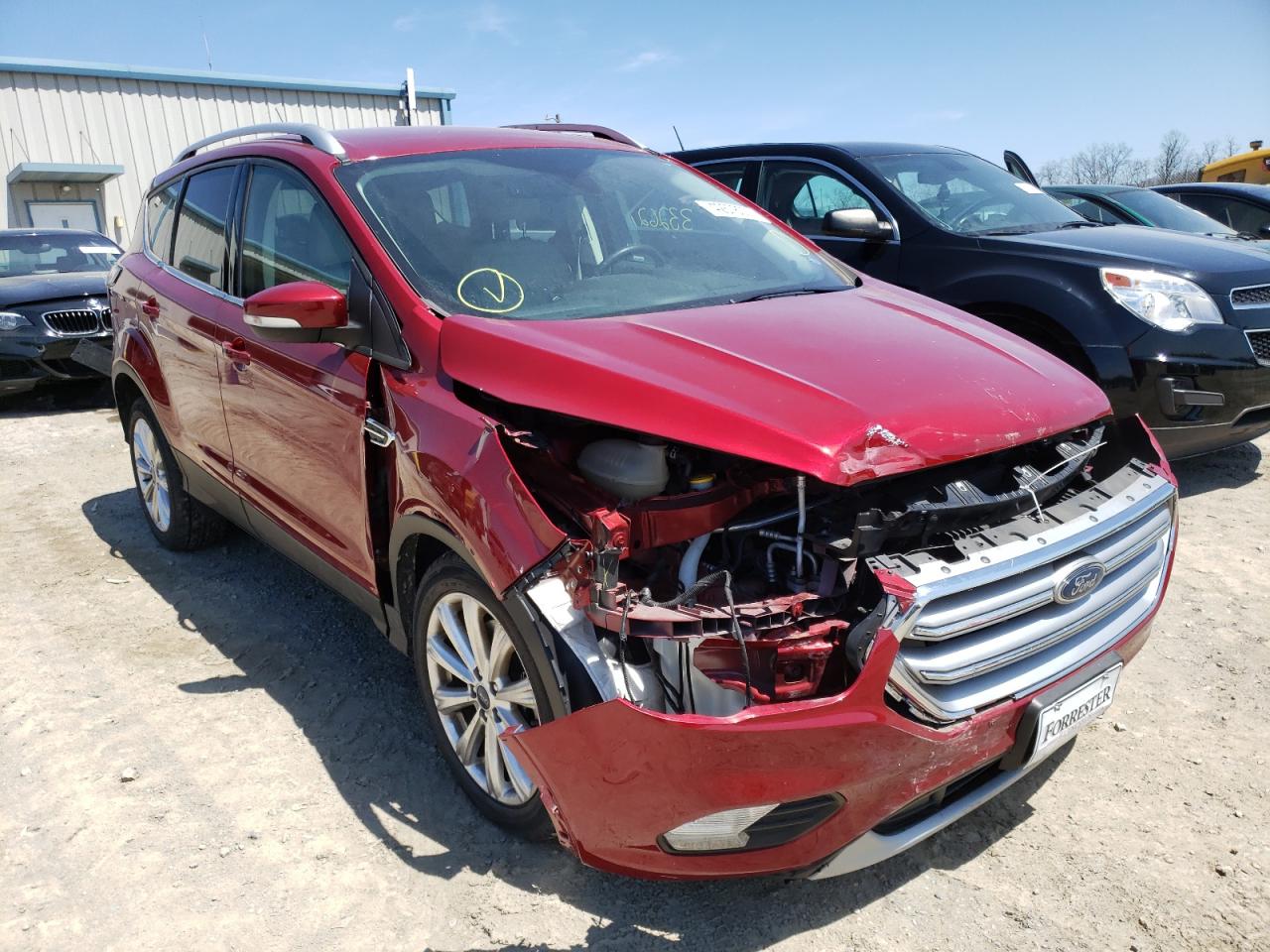 FORD ESCAPE TIT 2017 with VIN 1FMCU9J99HUD71967 - Photo from auction