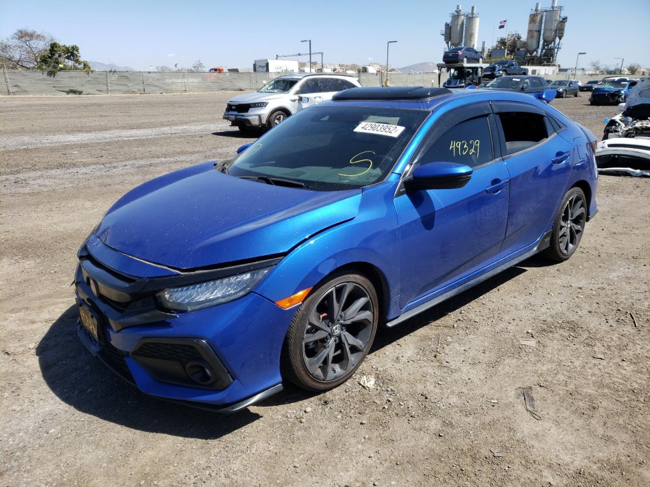 Photo 2 from auction – 2018 HONDA CIVIC with VIN SHHFK7H95JU416191