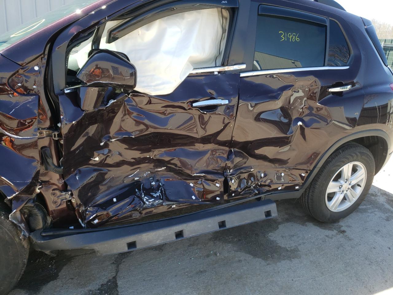 Photo 9 from auction – 2020 CHEVROLET TRAX 1LT with VIN KL7CJPSB1LB353242