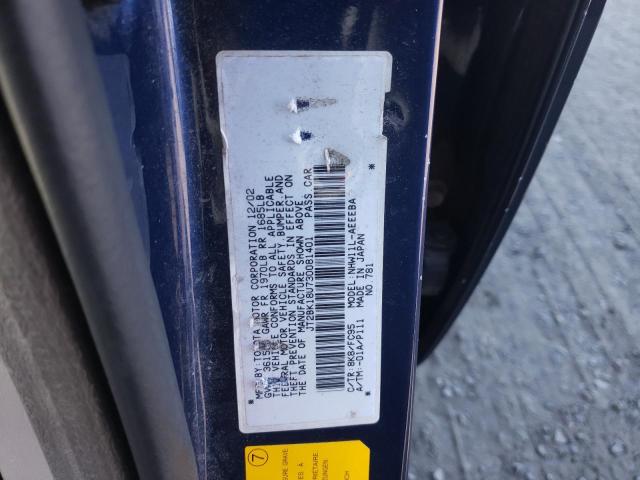 Photo 10 from auction – 2003 TOYOTA PRIUS with VIN JT2BK18U730081401