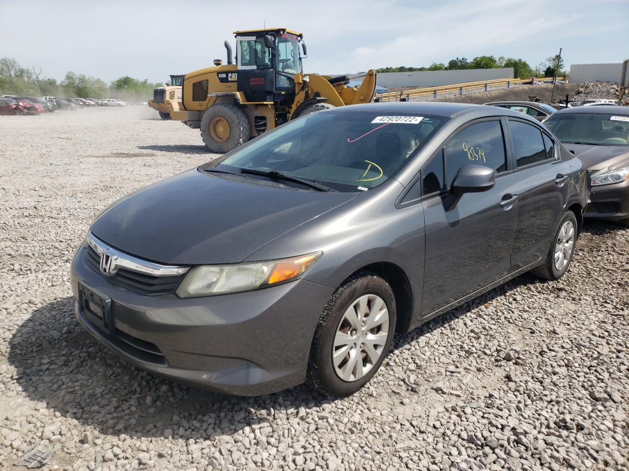 Photo 2 from auction – 2012 HONDA CIVIC LX with VIN 2HGFB2E56CH501738