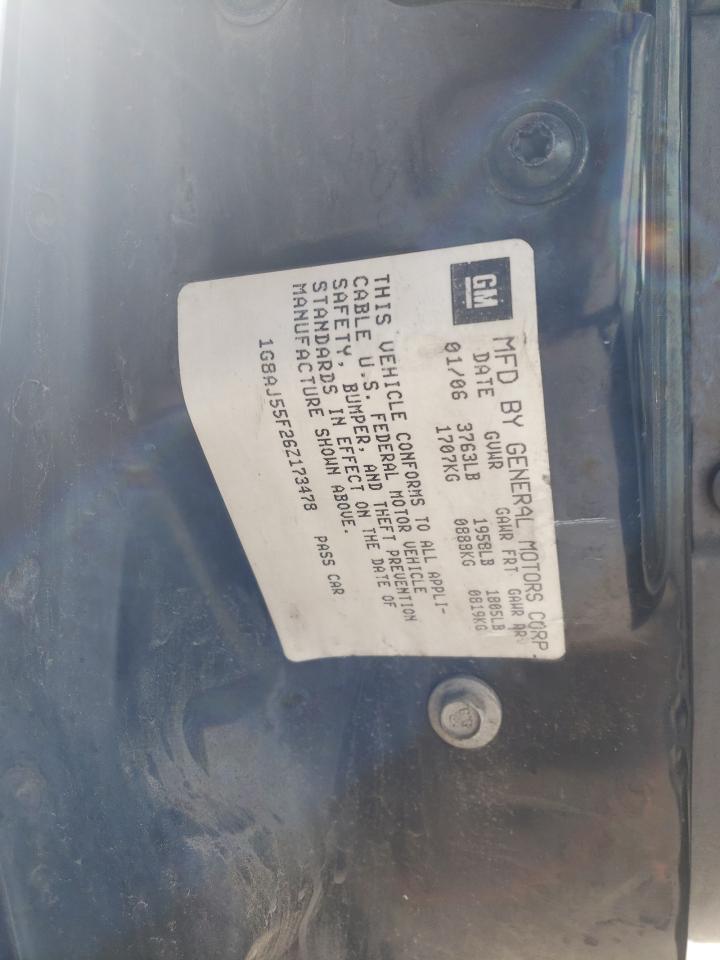 Photo 10 from auction – 2006 SATURN ION LEVEL with VIN 1G8AJ55F26Z173478