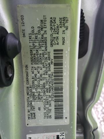 Photo 10 from auction – 2004 TOYOTA 4RUNNER with VIN JTEZU14R040027341