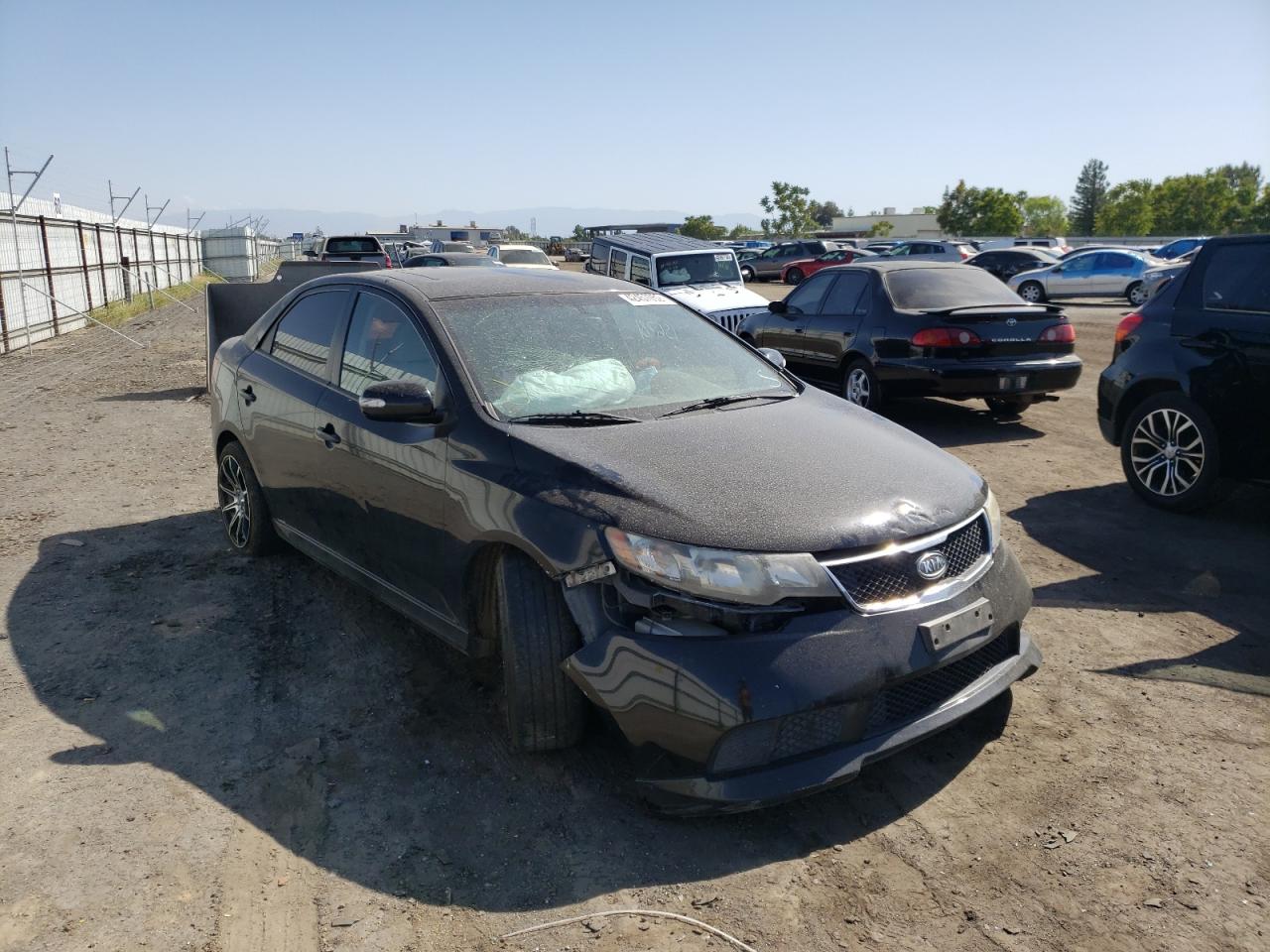 KIA FORTE EX 2010 with VIN KNAFU4A25A5297709 - Photo from auction