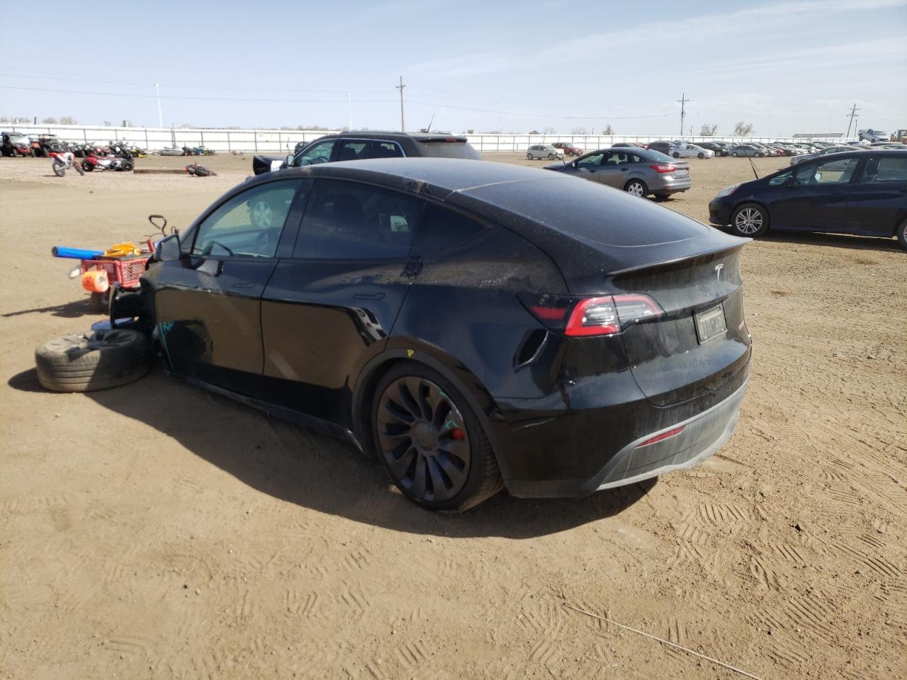 Photo 3 from auction – 2021 TESLA MODEL Y with VIN 5YJYGDEF3MF070201
