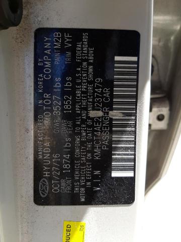 Photo 10 from auction – 2017 HYUNDAI ACCENT SE with VIN KMHCT4AE2HU237479