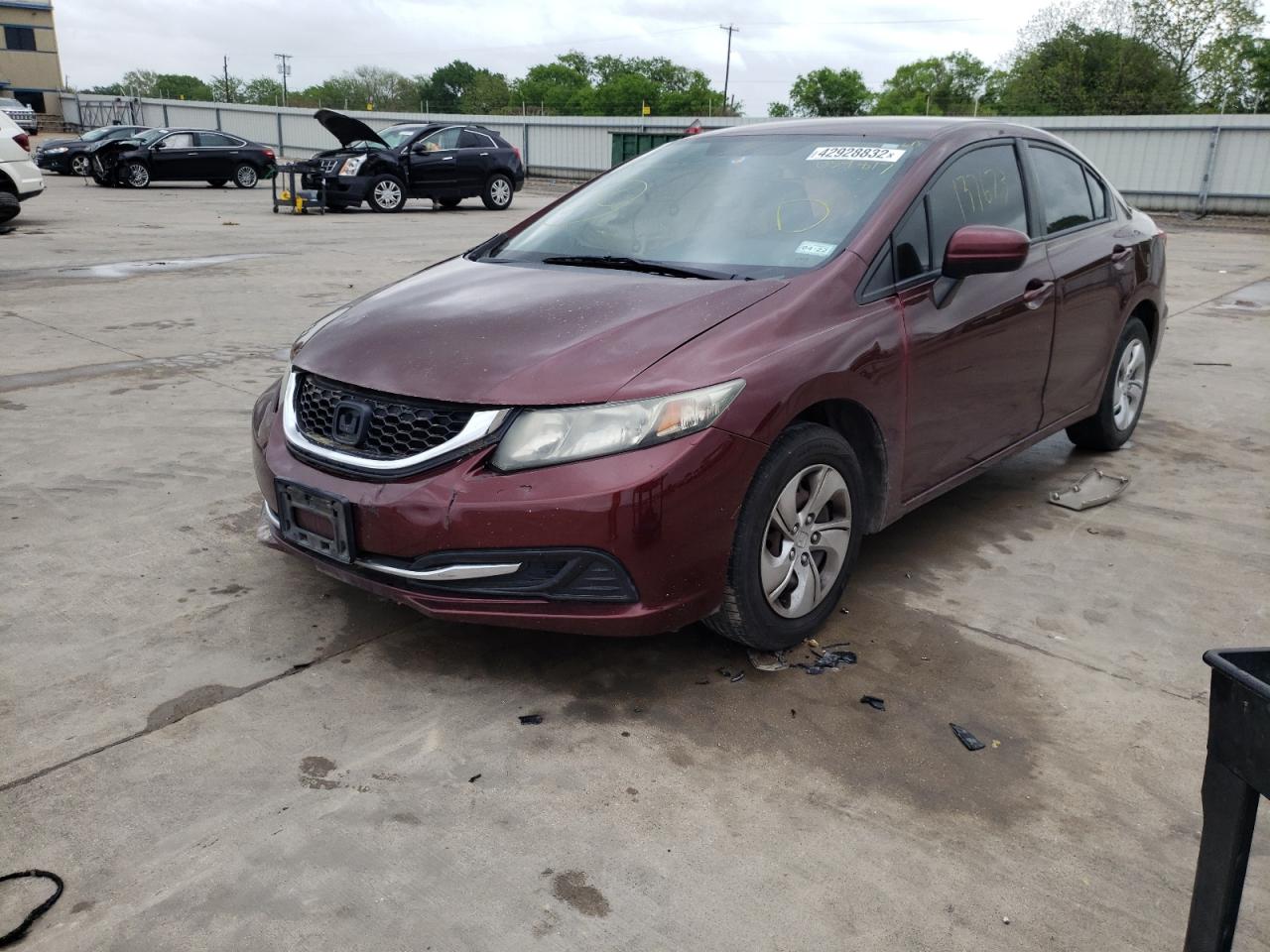 Photo 2 from auction – 2015 HONDA CIVIC LX with VIN 19XFB2F55FE054817