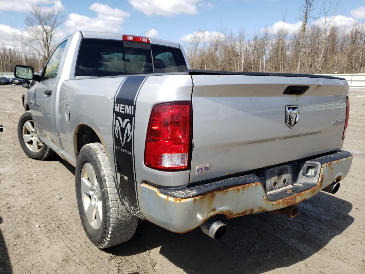 Photo 3 from auction – 2012 DODGE RAM 1500 S with VIN 3C6JD7AT1CG136610