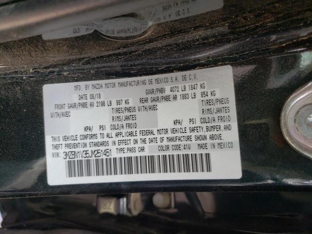 Photo 10 from auction – 2018 MAZDA 3 TOURING with VIN 3MZBN1V35JM251451
