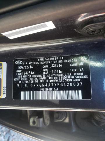Photo 10 from auction – 2015 KIA OPTIMA LX with VIN 5XXGM4A7XFG428607