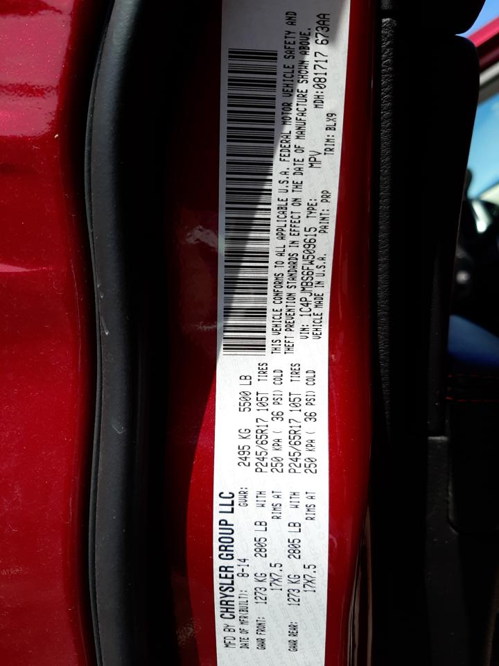 Photo 10 from auction – 2015 JEEP CHEROKEE T with VIN 1C4PJMBS6FW509615