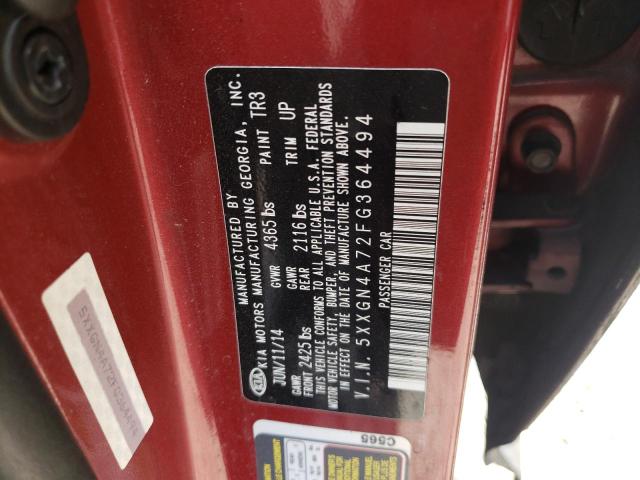 Photo 10 from auction – 2015 KIA OPTIMA EX with VIN 5XXGN4A72FG364494