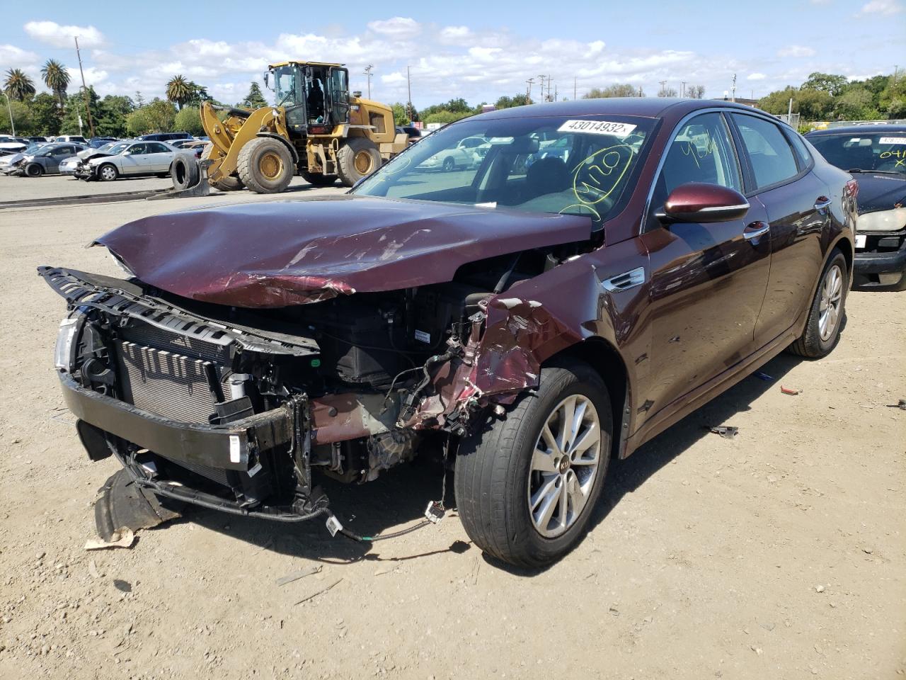 Photo 2 from auction – 2018 KIA OPTIMA LX with VIN 5XXGT4L37JG249835