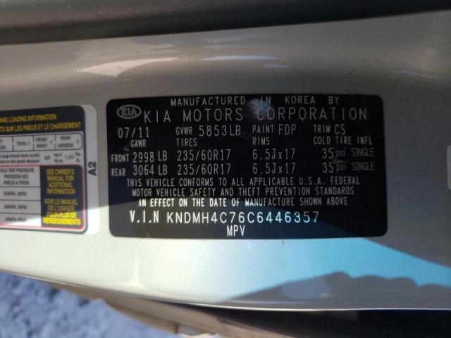 Photo 10 from auction – 2012 KIA SEDONA EX with VIN KNDMH4C76C6446357
