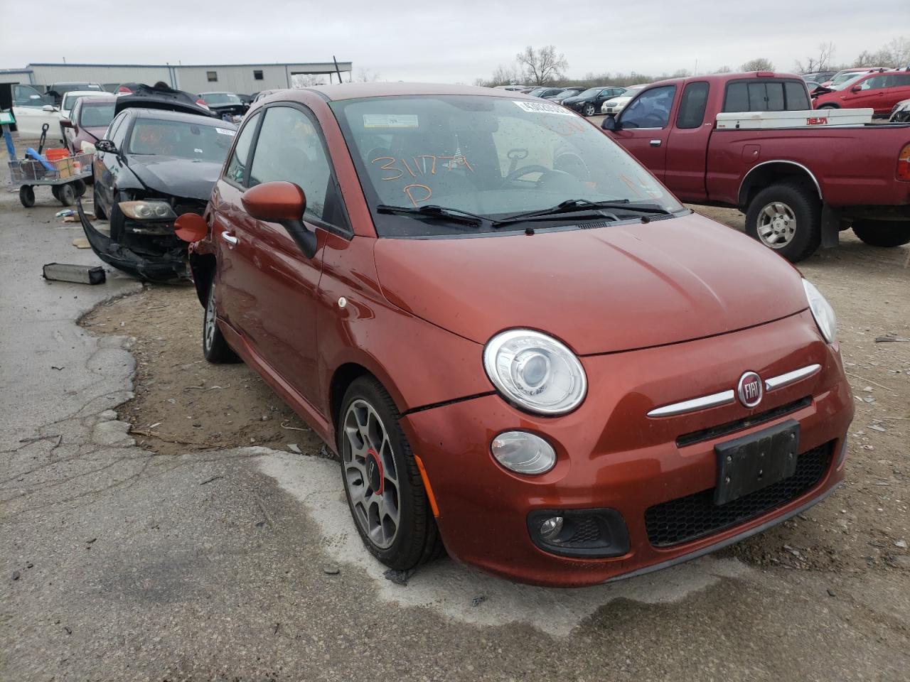 FIAT 500 SPORT 2012 with VIN 3C3CFFBR1CT311779 - Photo from auction
