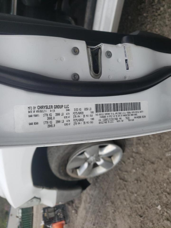 Photo 10 from auction – 2014 RAM 1500 SLT with VIN 1C6RR7LM1ES317468