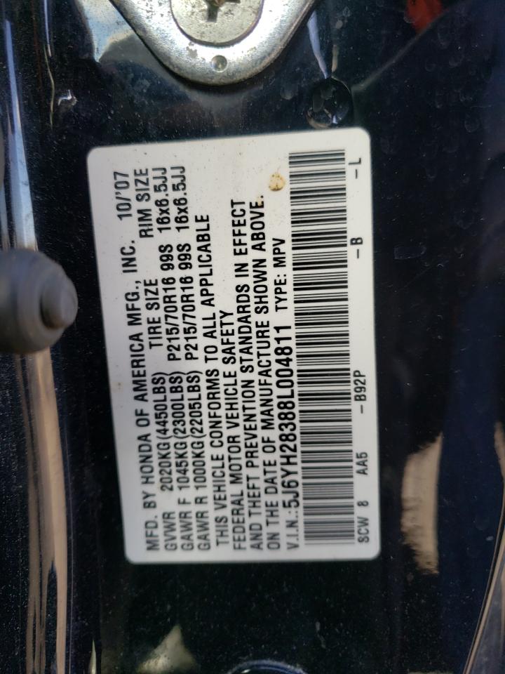 Photo 10 from auction – 2008 HONDA ELEMENT LX with VIN 5J6YH28388L004811