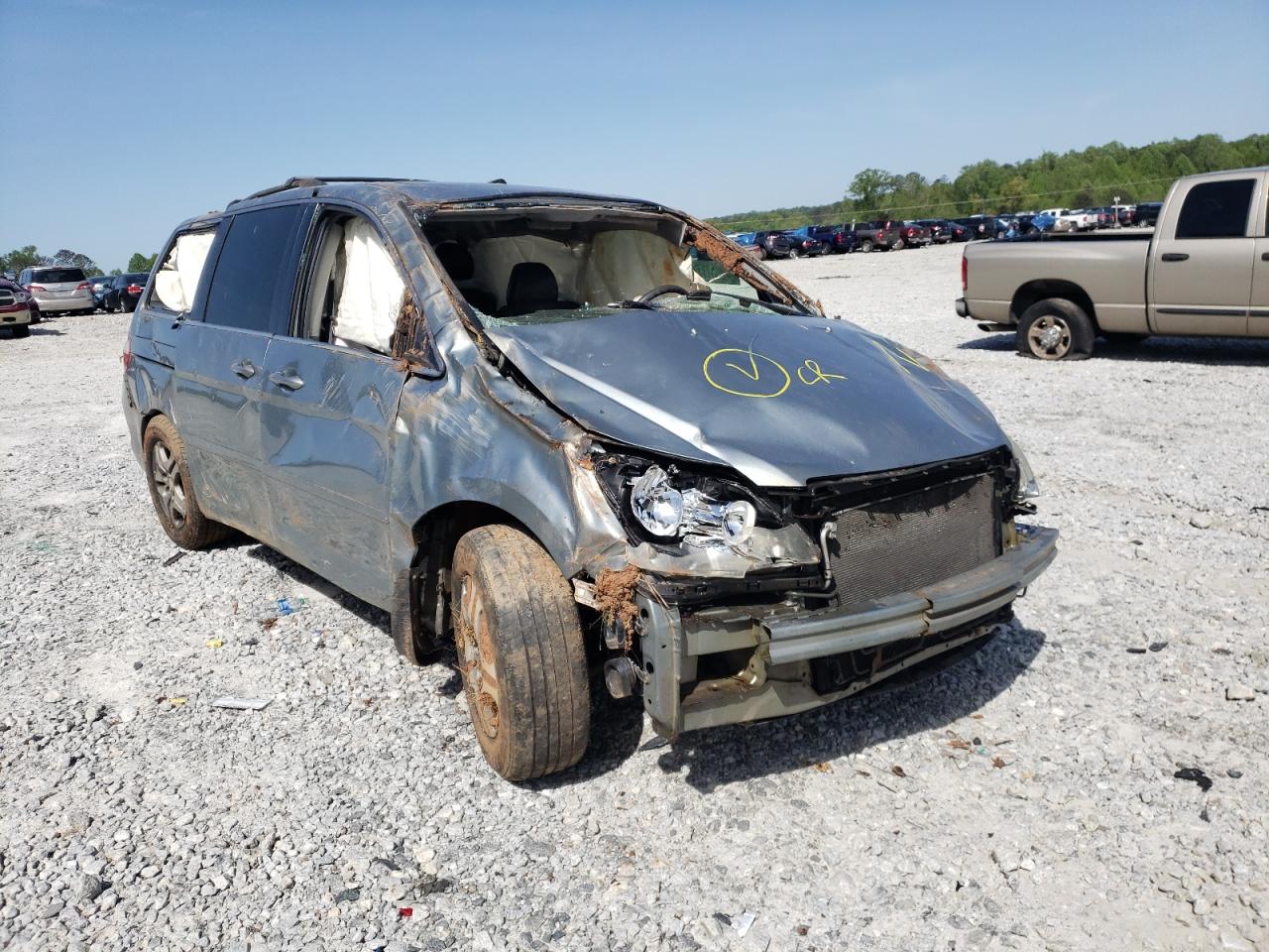 HONDA ODYSSEY EX 2005 with VIN 5FNRL38755B081443 - Photo from auction