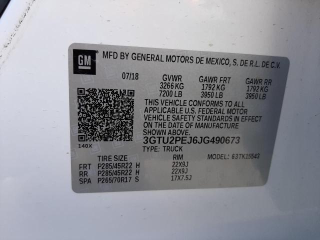 Photo 10 from auction – 2018 GMC SIERRA K15 with VIN 3GTU2PEJ6JG490673