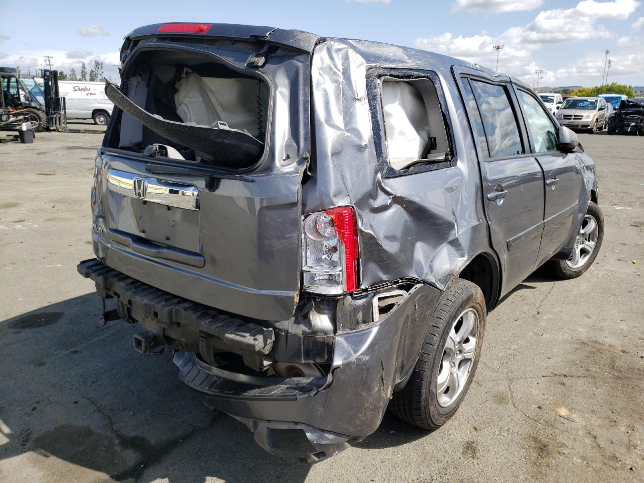 Photo 4 from auction – 2012 HONDA PILOT EXL with VIN 5FNYF3H56CB010900
