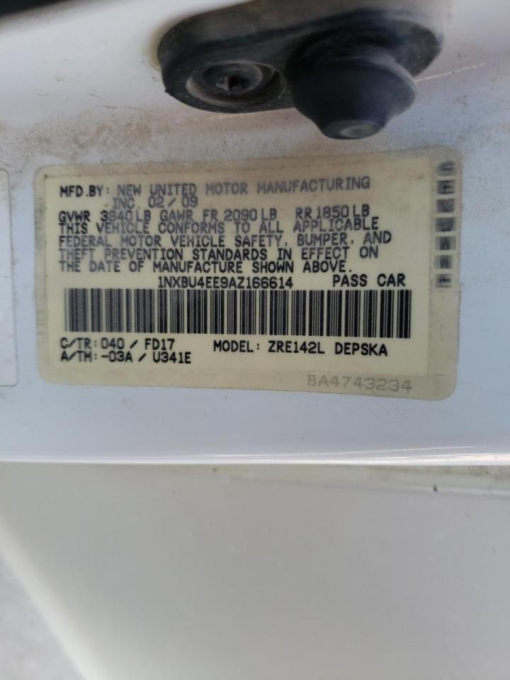 Photo 10 from auction – 2010 TOYOTA COROLLA S with VIN 1NXBU4EE9AZ166614