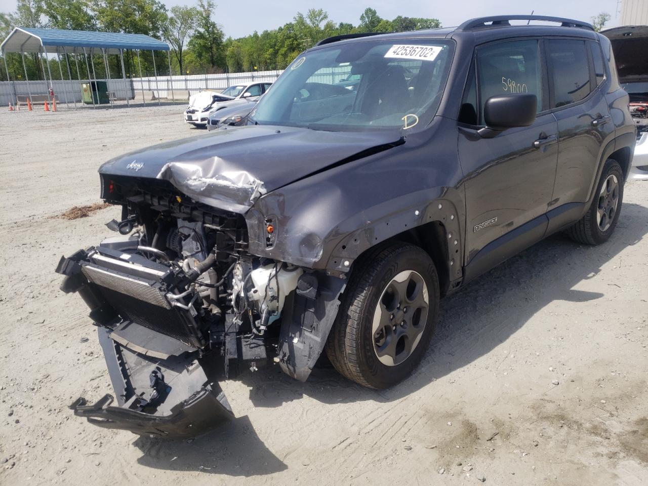 Photo 15 from auction – 2017 JEEP RENEGADE S with VIN ZACCJAAB8HPF51623
