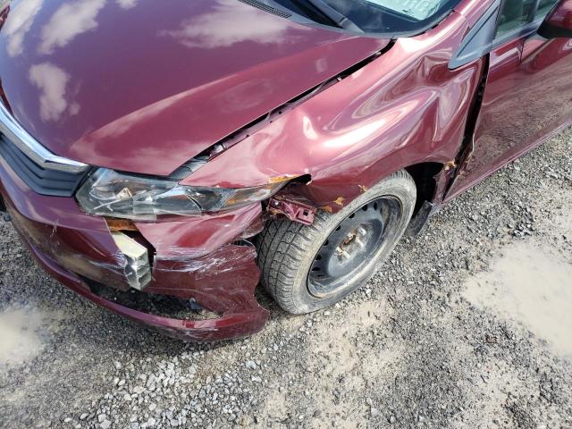 Photo 9 from auction – 2012 HONDA CIVIC LX with VIN 2HGFB2F55CH013119