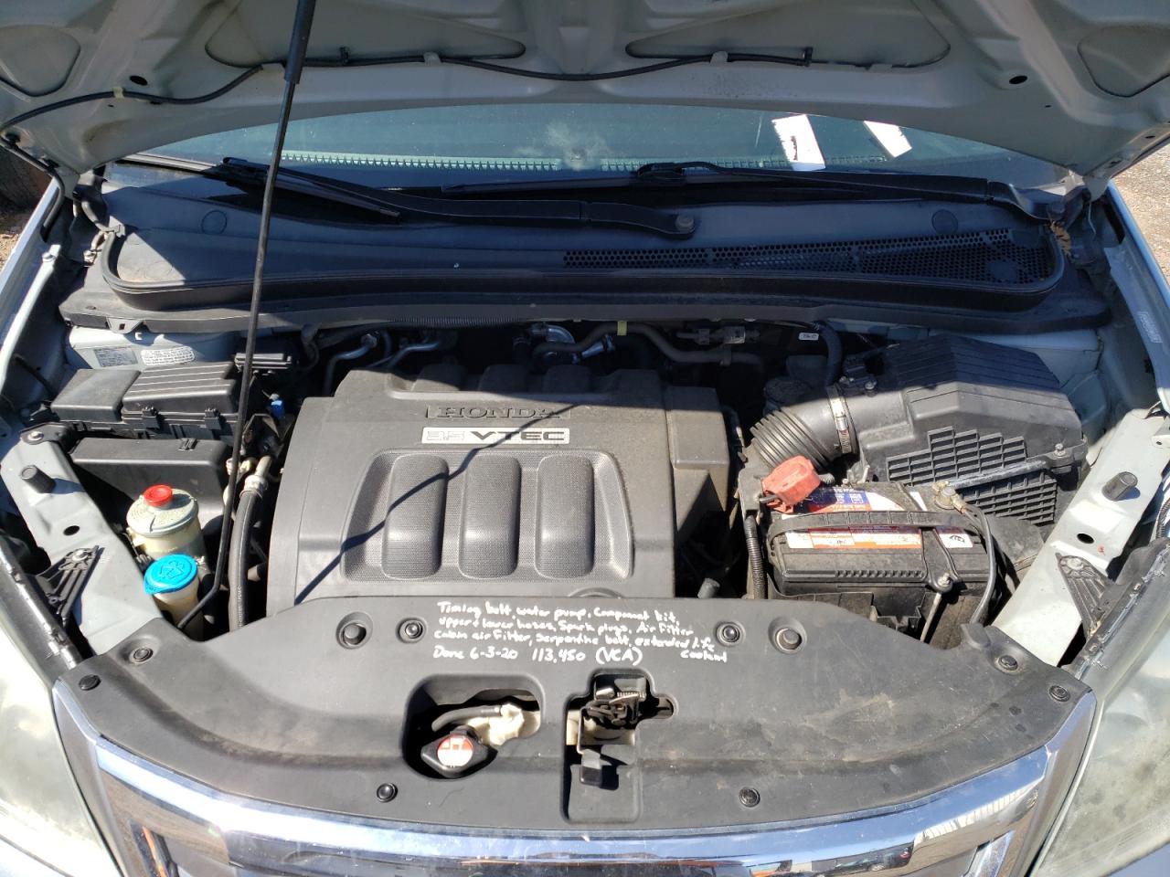 Photo 7 from auction – 2010 HONDA ODYSSEY EX with VIN 5FNRL3H43AB016638