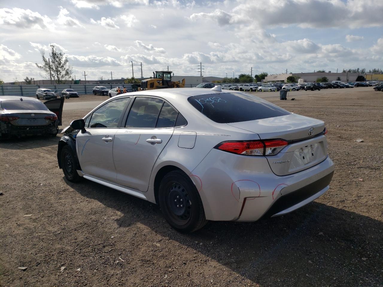 Photo 3 from auction – 2021 TOYOTA COROLLA LE with VIN JTDEPMAE7MJ131817