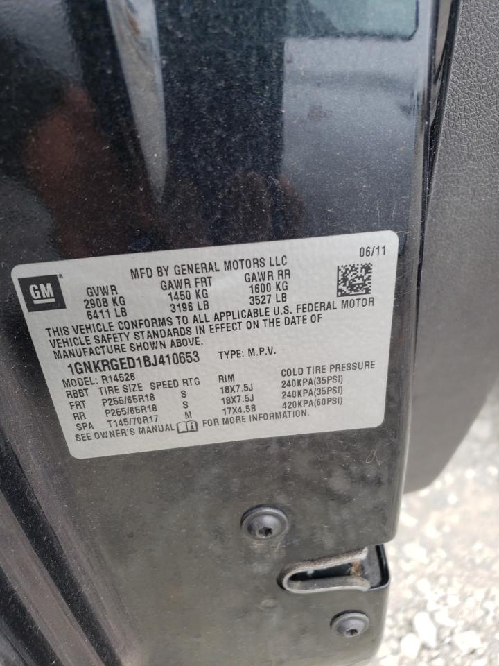 Photo 10 from auction – 2011 CHEVROLET TRAVERSE L with VIN 1GNKRGED1BJ410653