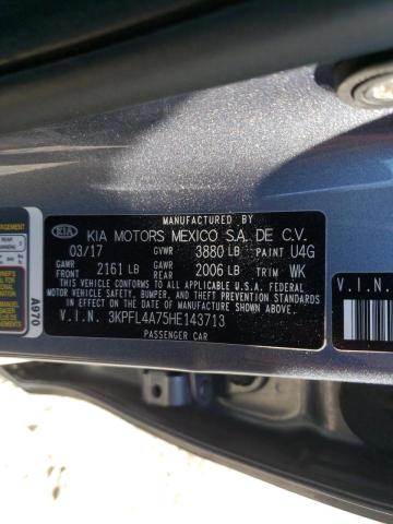 Photo 10 from auction – 2017 KIA FORTE LX with VIN 3KPFL4A75HE143713