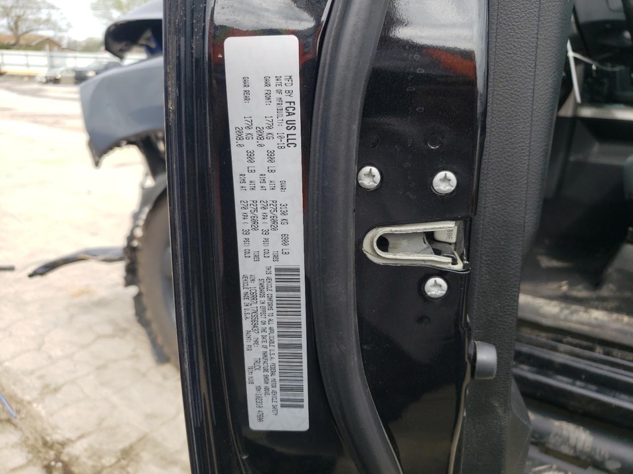 Photo 10 from auction – 2019 RAM 1500 CLASS with VIN 1C6RR7LT7KS569437