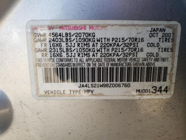 Photo 10 from auction – 2008 MITSUBISHI OUTLANDER with VIN JA4LS21W98Z006760