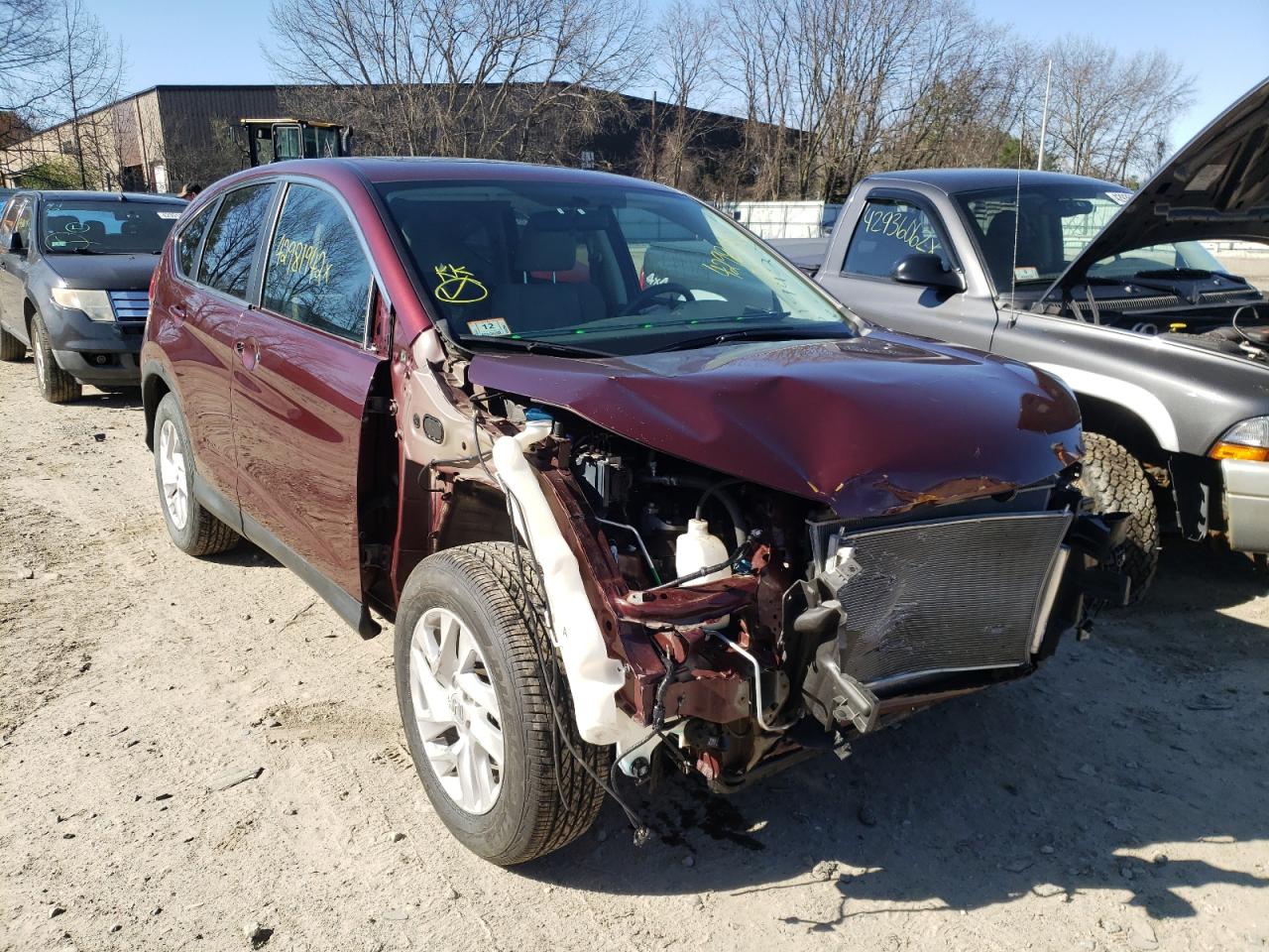 HONDA CR-V EX 2015 with VIN 2HKRM4H55FH609891 - Photo from auction