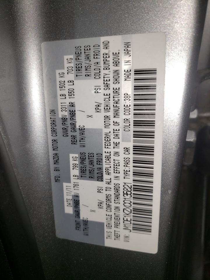 Photo 10 from auction – 2012 MAZDA MAZDA2 with VIN JM1DE1KZXC0135821