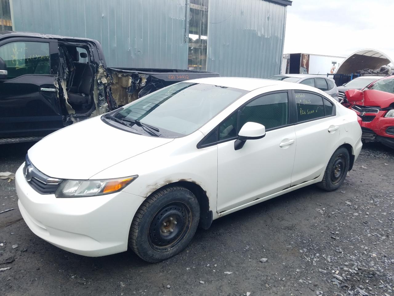 Photo 2 from auction – 2012 HONDA CIVIC LX with VIN 2HGFB2E44CH025125