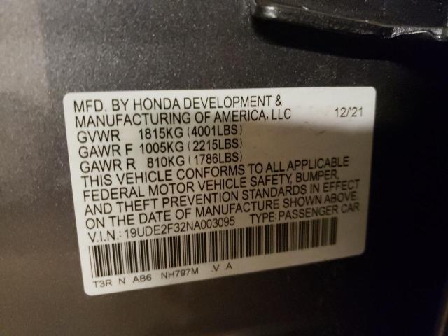 Photo 10 from auction – 2022 ACURA ILX with VIN 19UDE2F32NA003095