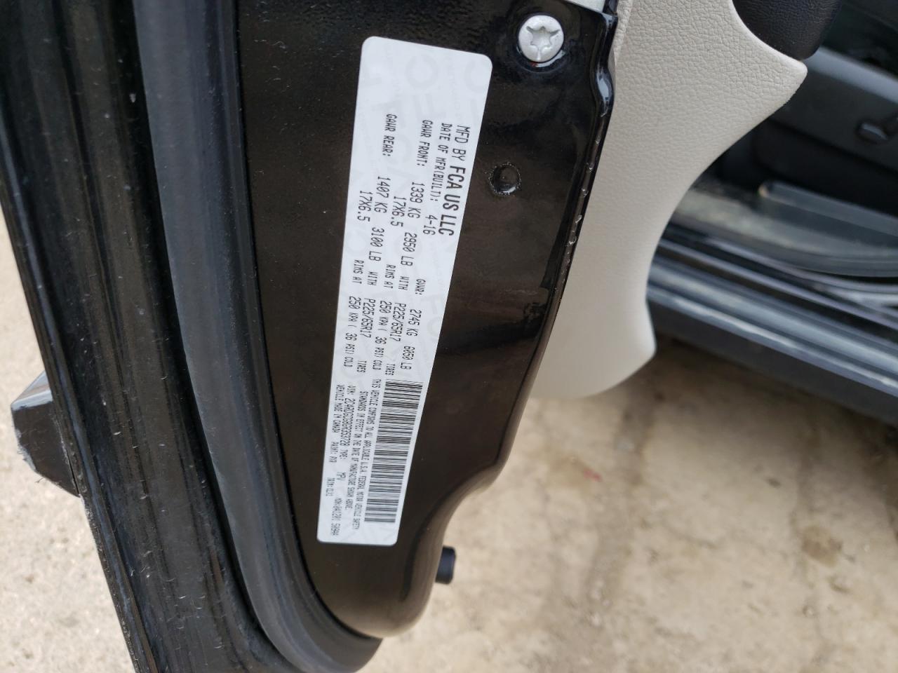 Foto 10 de la subasta – 2016 DODGE GRAND CARA con VIN 2C4RDGCG8GR353728