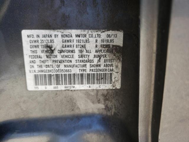 Photo 10 from auction – 2013 HONDA FIT with VIN JHMGE8H33DC053663