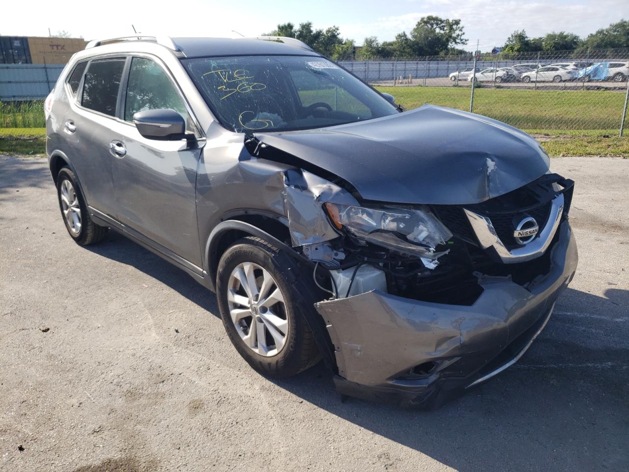 NISSAN ROGUE S 2015 with VIN KNMAT2MT3FP528627 - Photo from auction