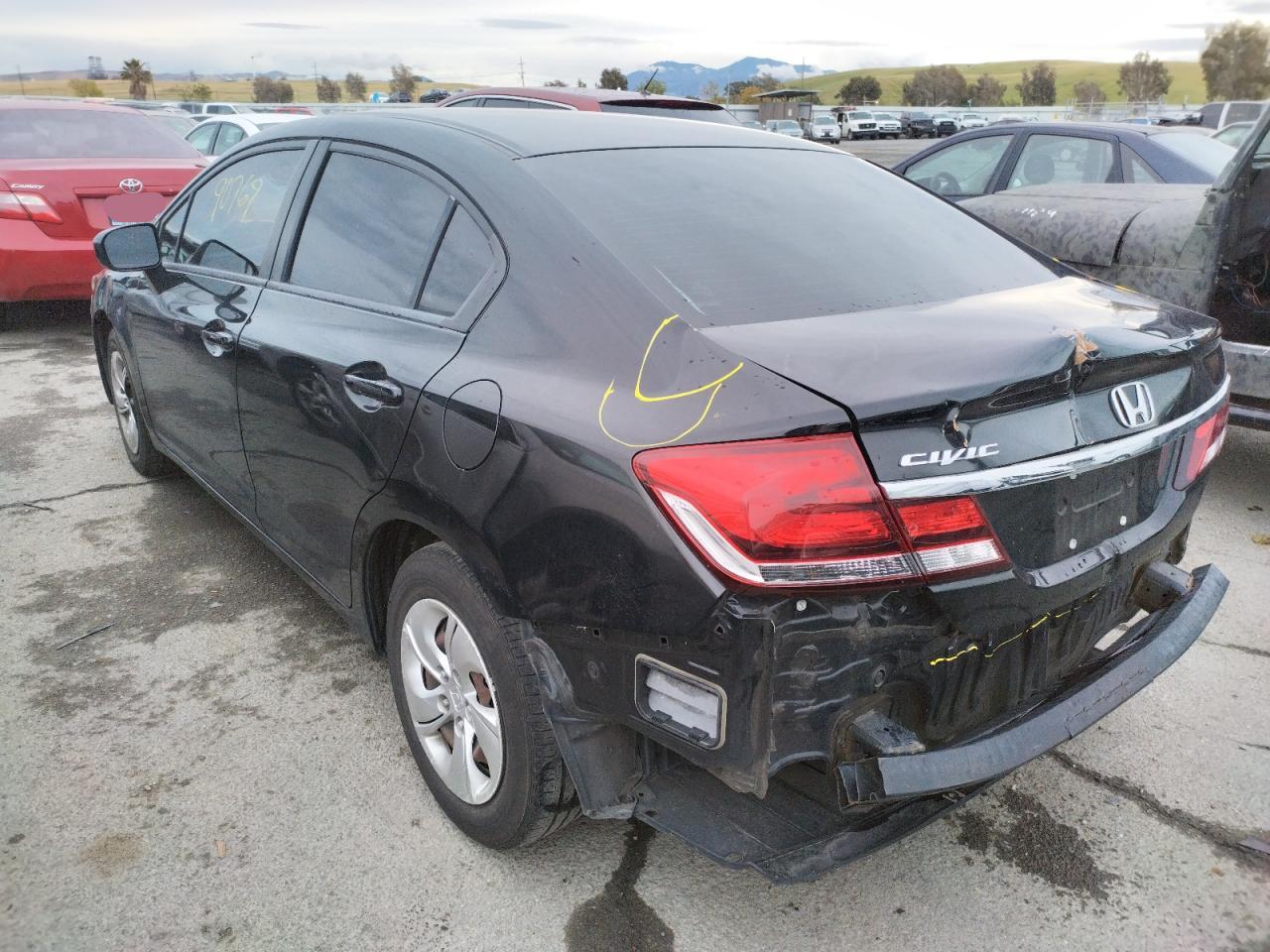 Photo 3 from auction – 2014 HONDA CIVIC LX with VIN 2HGFB2F55EH508942